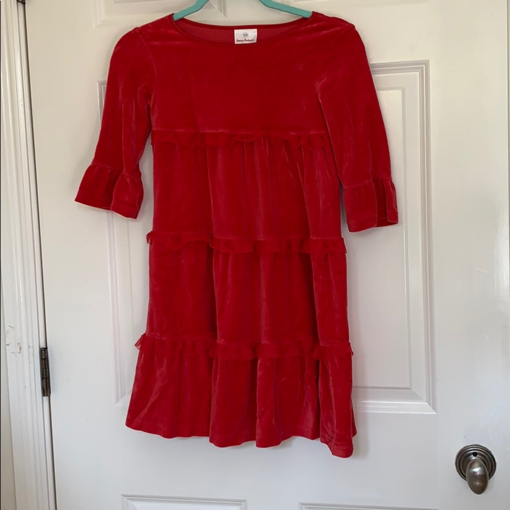 hanna andersson RED VELVET dress